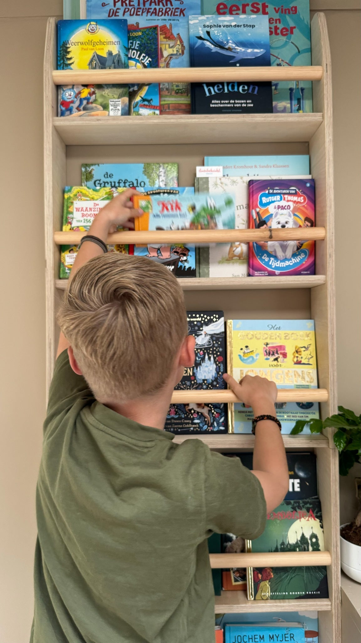 Shelfie montessori bokhylle til barnerommet | 6 hyller - ubehandlet