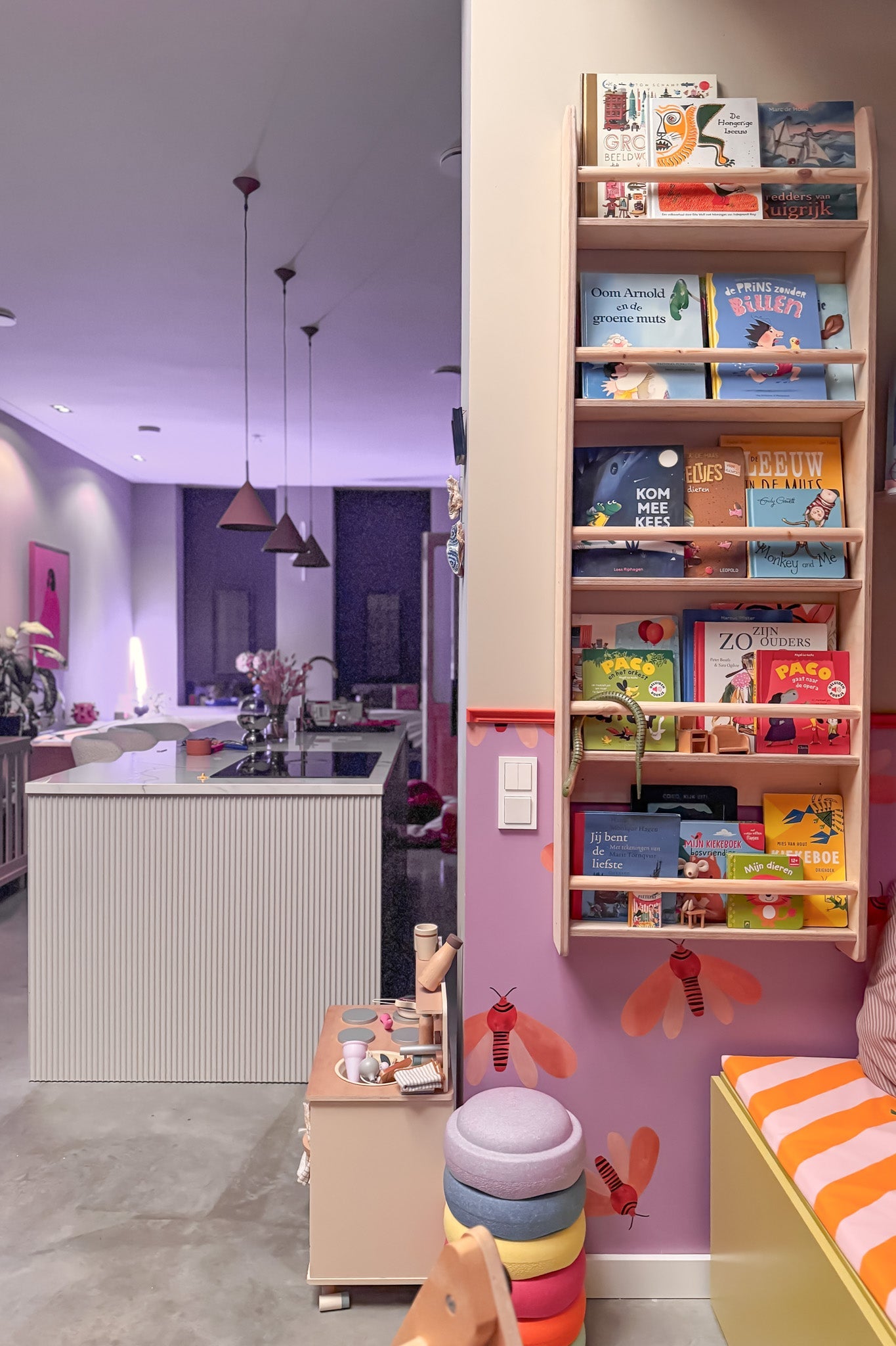 Shelfie montessori boekenrek kinderkamer | 5 planken - blank - toddie.nl ®