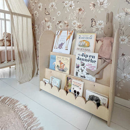 Bubble Montessori bokhylle til barnerommet | 3 trinn - ubehandlet