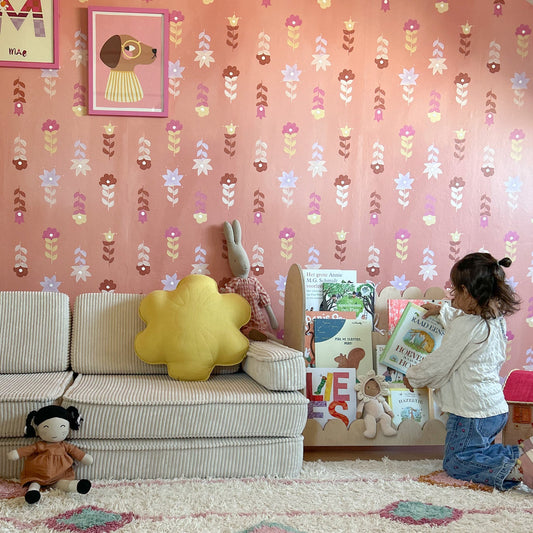 Bubble Montessori bokhylle til barnerommet | 3 trinn - ubehandlet