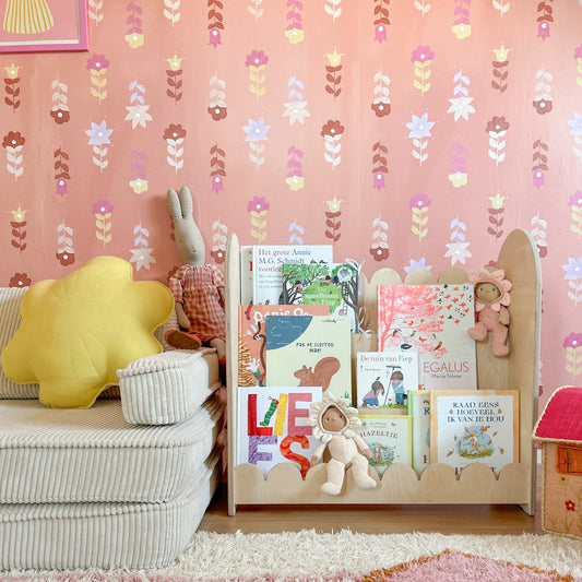 Bubble Montessori bokhylle til barnerommet | 3 trinn - ubehandlet