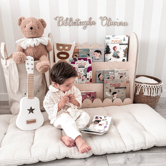 Bubble Montessori bokhylle til barnerommet | 3 trinn - ubehandlet