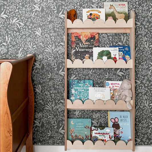 Bubble Montessori bokhylle til barnerommet | 4 hyller - ubehandlet