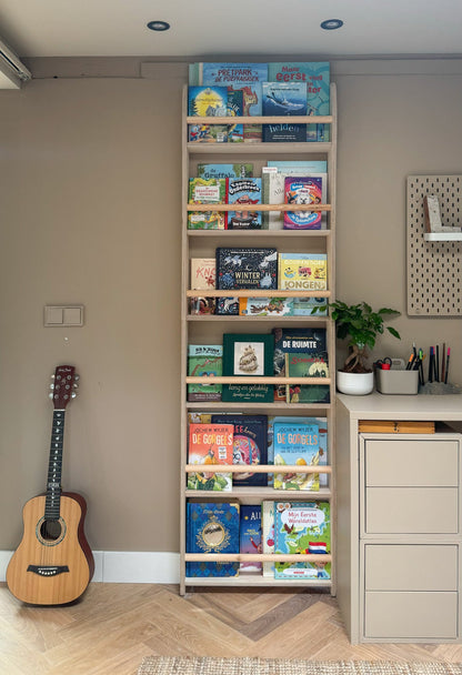 Shelfie montessori bokhylle til barnerommet | 6 hyller - ubehandlet