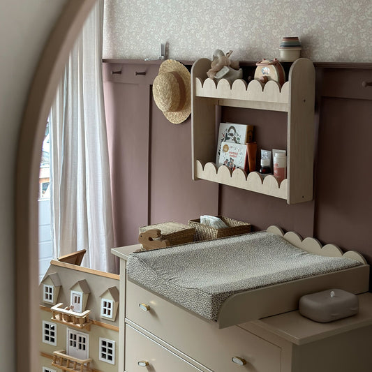 Bubble Montessori bokhylle til barnerommet | 2 hyller - ubehandlet