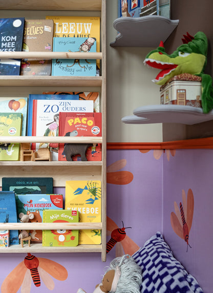 Shelfie montessori boekenrek kinderkamer | 5 planken - blank - toddie.nl ®