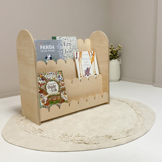 Bubble Montessori bokhylle til barnerommet | 3 hyller - ubehandlet - all bubble