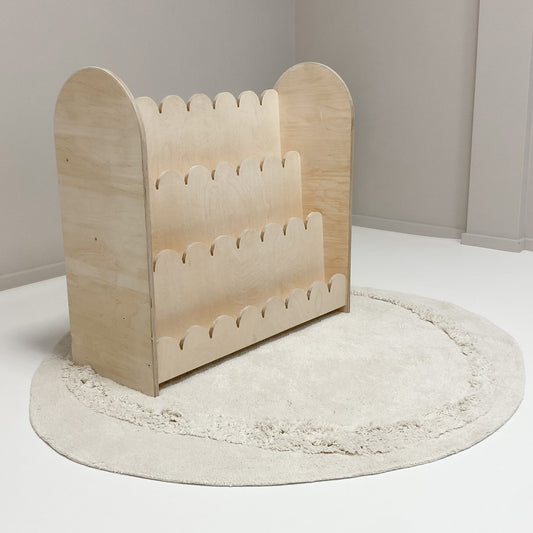 Bubble Montessori bokhylle til barnerommet | 3 hyller - ubehandlet - all bubble