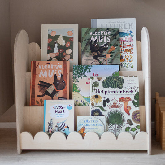 Bubble Montessori bokhylle til barnerommet | 3 trinn - ubehandlet