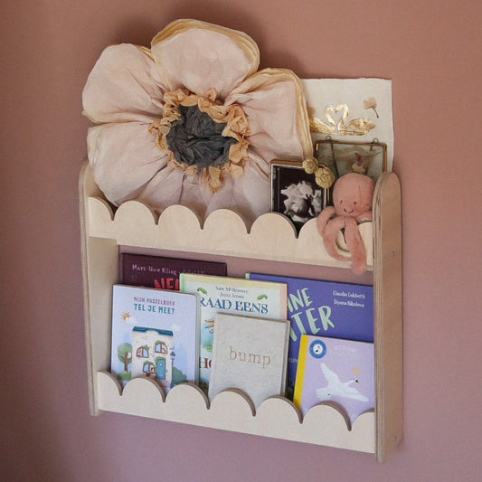 Bubble Montessori bokhylle til barnerommet | 2 hyller - ubehandlet