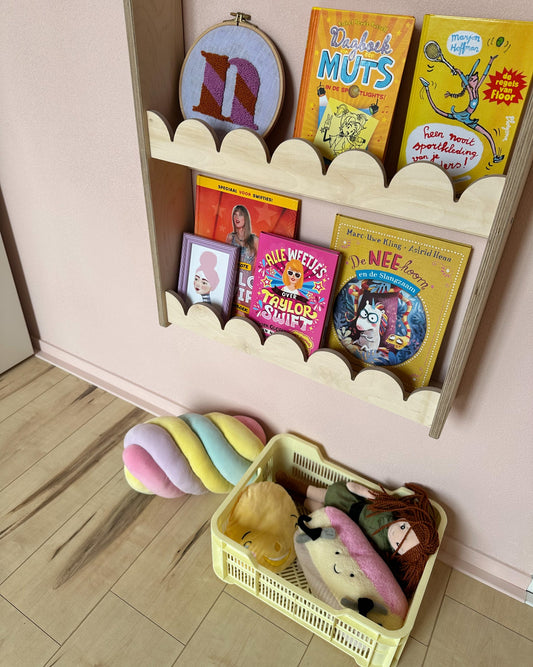 Bubble Montessori bokhylle til barnerommet | 4 hyller - ubehandlet