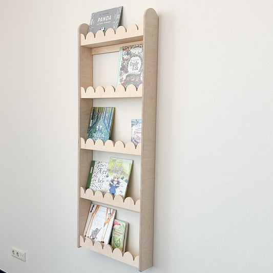 Bubble Montessori bokhylle til barnerommet | 5 hyller - ubehandlet