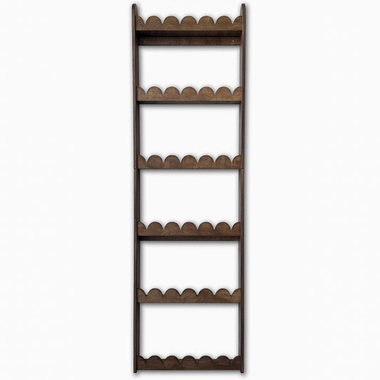 Bubble Montessori bokhylle til barnerommet | 6 hyller – beiset i wengé