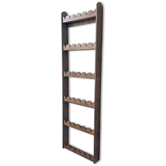 Bubble Montessori bokhylle til barnerommet | 6 hyller – beiset i wengé