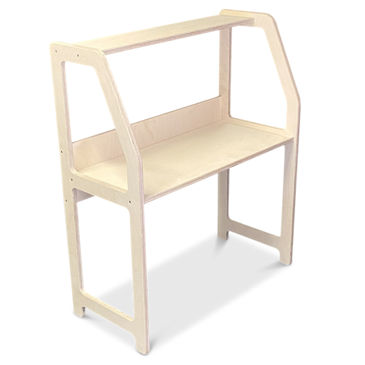 Moodie montessori skrivebord i tre til barnerommet 2-7 år - ubehandlet