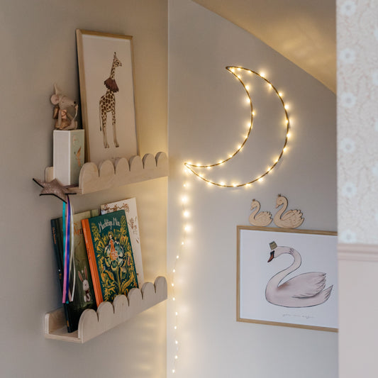 Bubble Montessori bokhylle til barnerommet | 1 hylle - ubehandlet