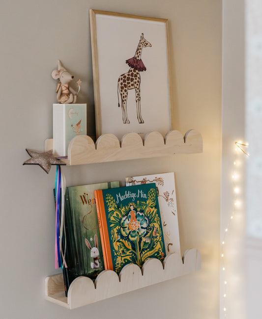 Bubble Montessori bokhylle til barnerommet | 1 hylle - ubehandlet