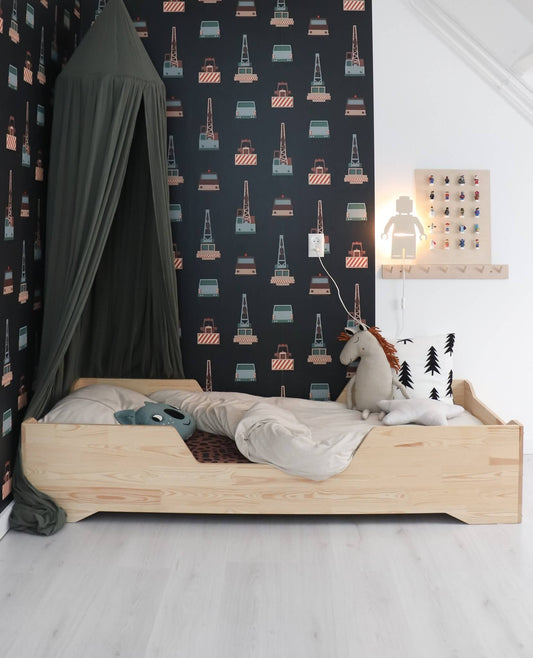 Houten wandlamp kinderkamer | Poppetje - toddie.nl