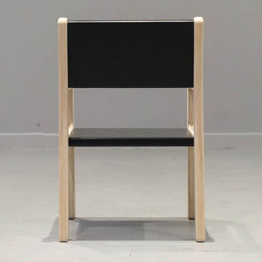 Houten kinderstoeltje 1-3 jaar | Zwart - toddie.nl