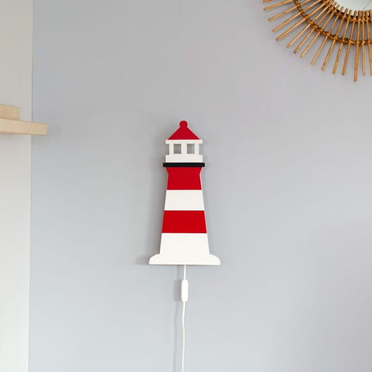 Houten wandlamp vuurtoren | Lighthouse - toddie.nl