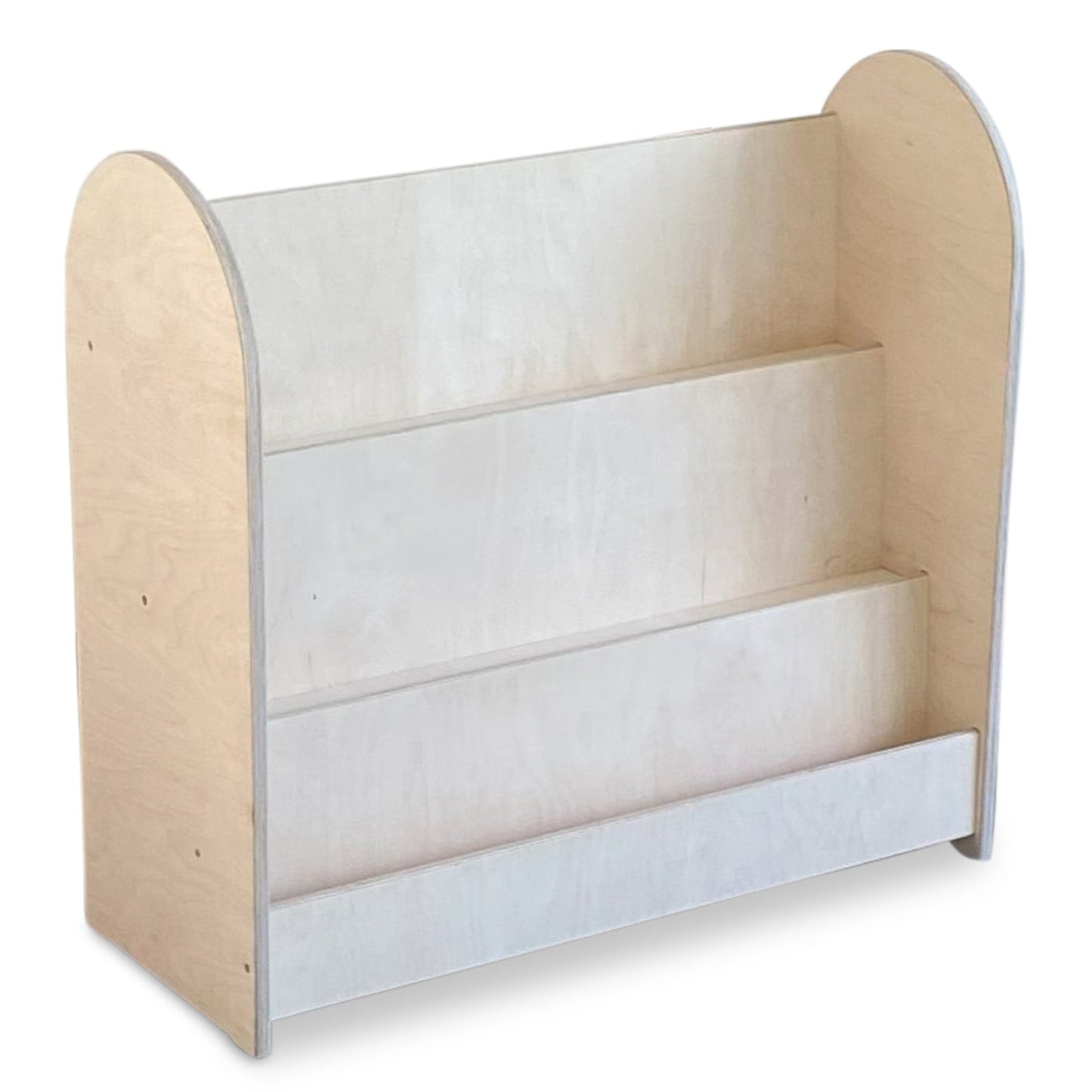 Round Montessori bokhylle til barnerommet | 3 hyller - ubehandlet