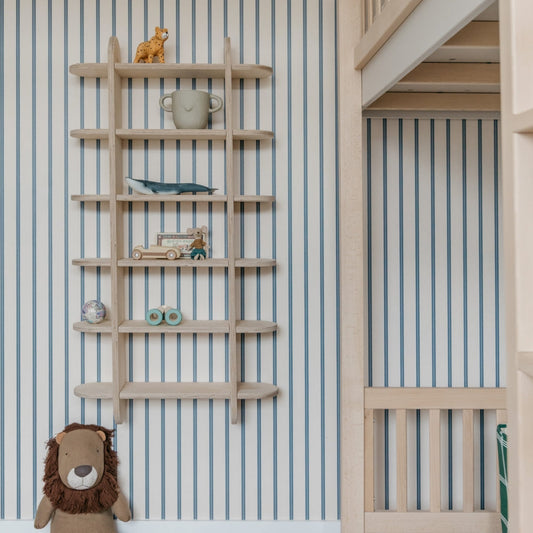 Round montessori bokhylle til barnerommet | Seksjons skap med 6 hyller – ubehandlet