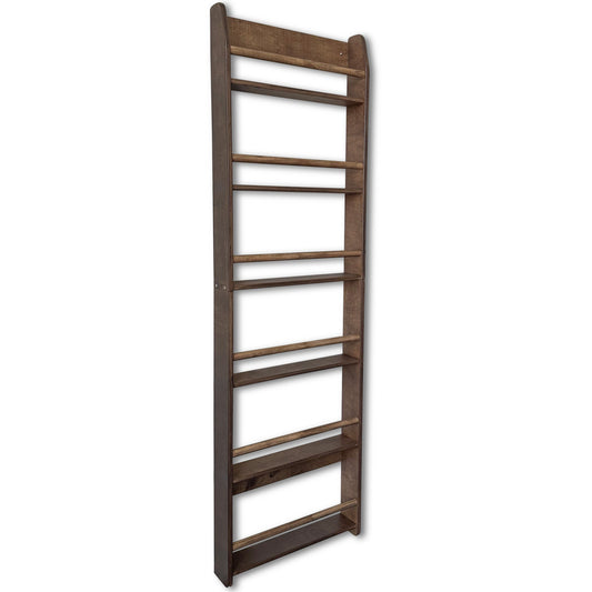 Shelfie montessori bokhylle til barnerommet | 6 hyller - wengé beiset