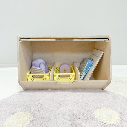 Stowie Stabelbar oppbevaringsboks med lokk - ubehandlet