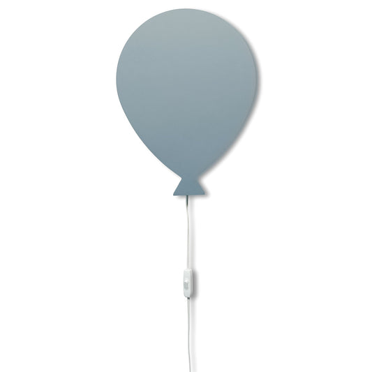 Houten wandlamp kinderkamer | Ballon - Blauw - toddie.nl