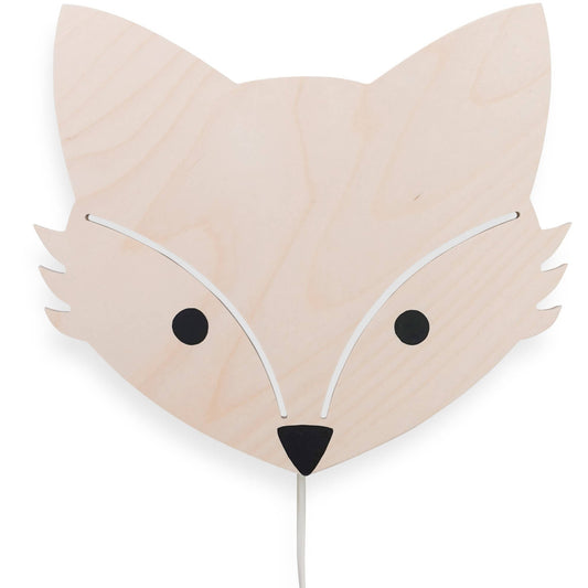 Houten wandlamp kinderkamer | Vos - toddie.nl