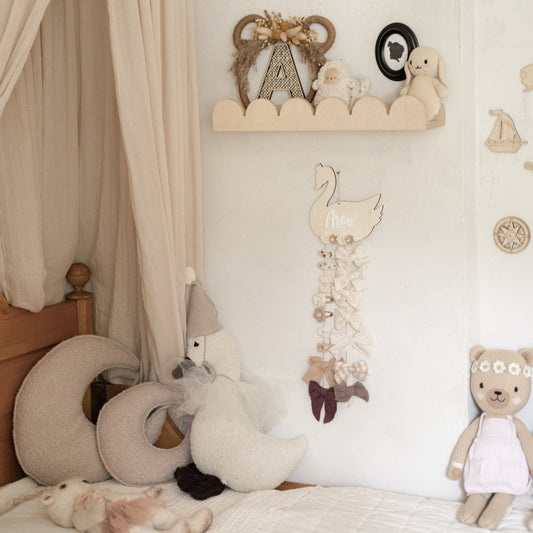 Bubble Montessori bokhylle til barnerommet | 1 hylle - ubehandlet