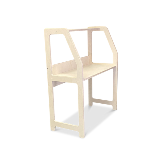 Moodie montessori skrivebord i tre til barnerommet 2-7 år - ubehandlet