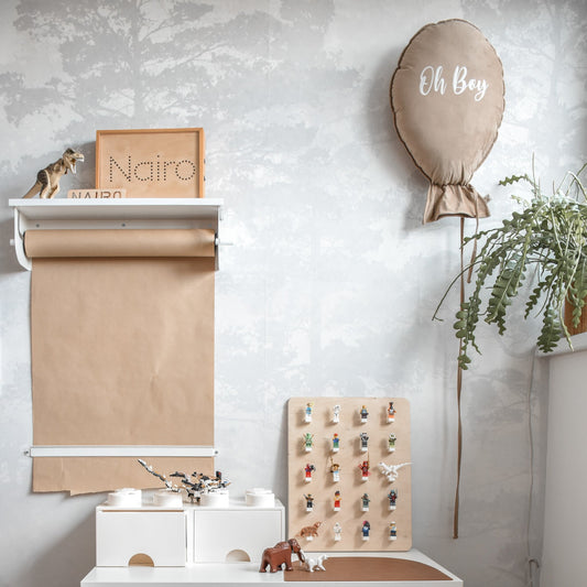 Oppbevaringtavle i tre til barnerommet | legobrett - ubehandlet